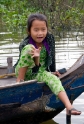 little girl river boat